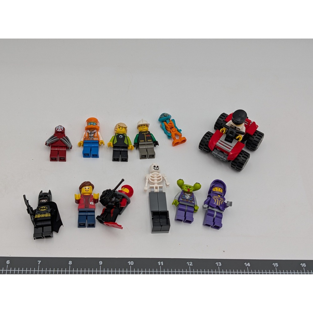 LEGO Minifigure Lot Batman Skeleton Alien City Figures‎ ATV Space Construction